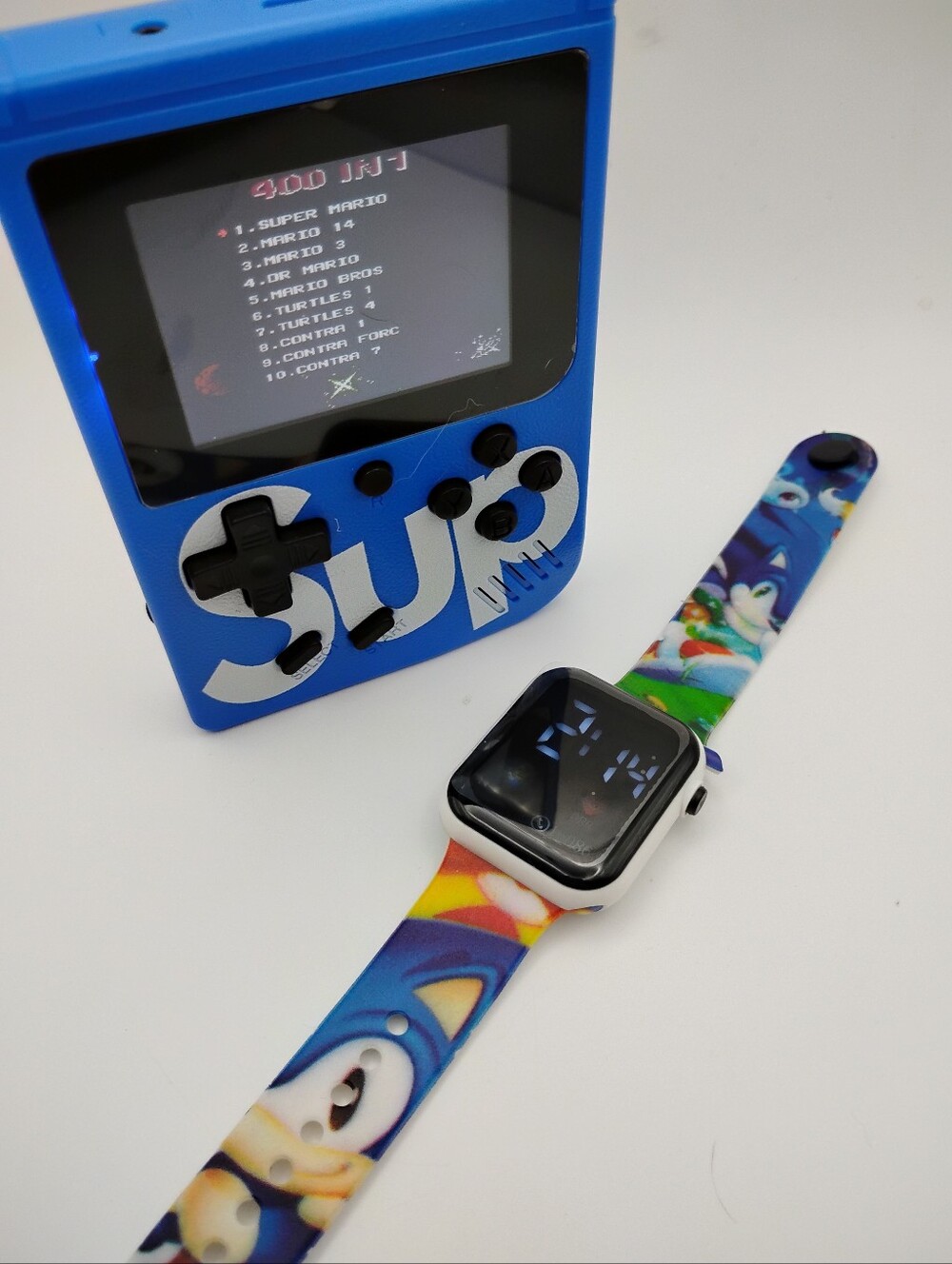 Sonic Snaet Watch + Handheld Game Console With 400 Games Sets Brand Nee
